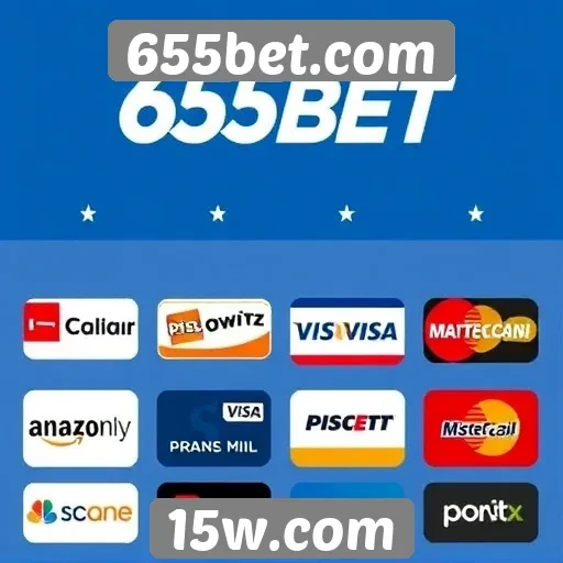 Métodos de pagamento aceitos no site 655bet