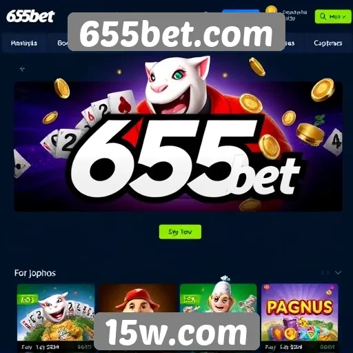 Variedade de jogos disponíveis na 655bet